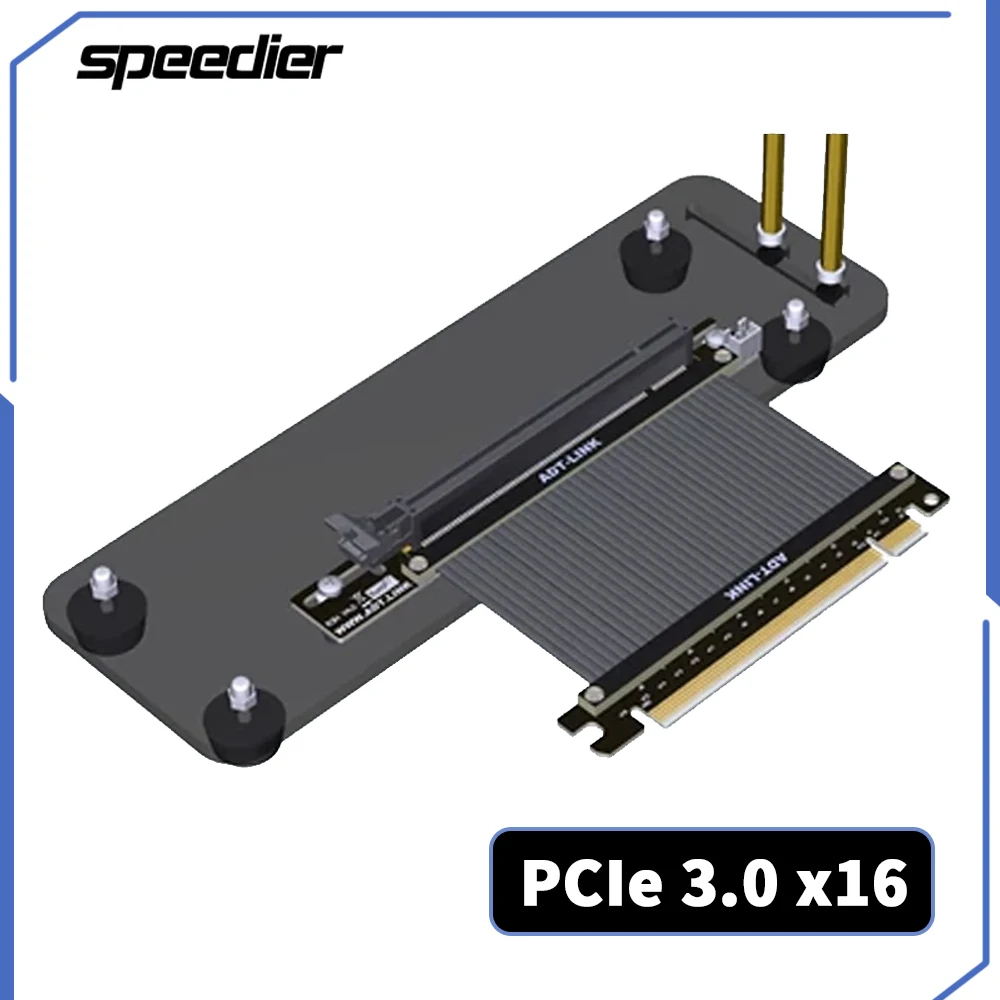 Pcie 4.0 X16 Riser Cable 90 Degree - Вертикальный кронштейн для видеокарты PCI Express