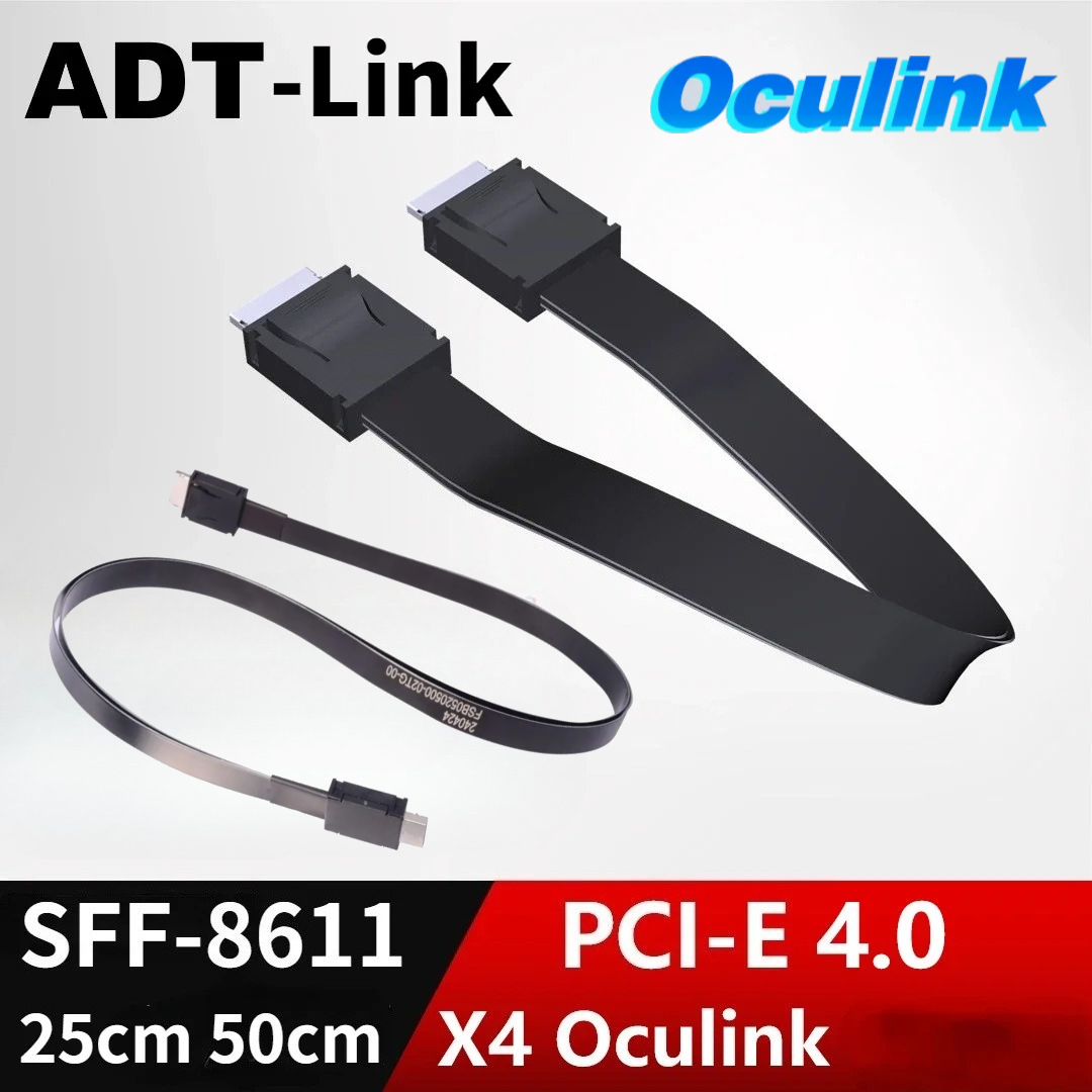 External Gpu Dock Pcie 4.0 Oculink - ADT PCI-E 4.0 X4 SFF-8611 Мужской
