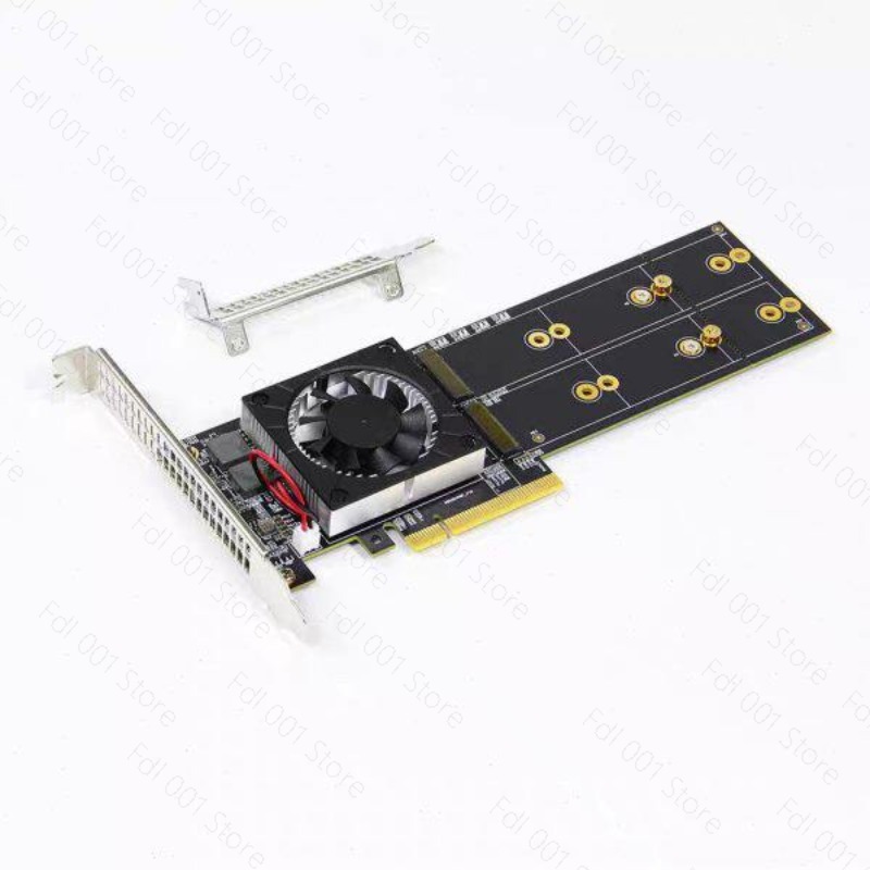 Quad M.2 Nvme Pcie Bifurcation Card - Адаптер-карта расширения NO NEED PCIe Bifurcation