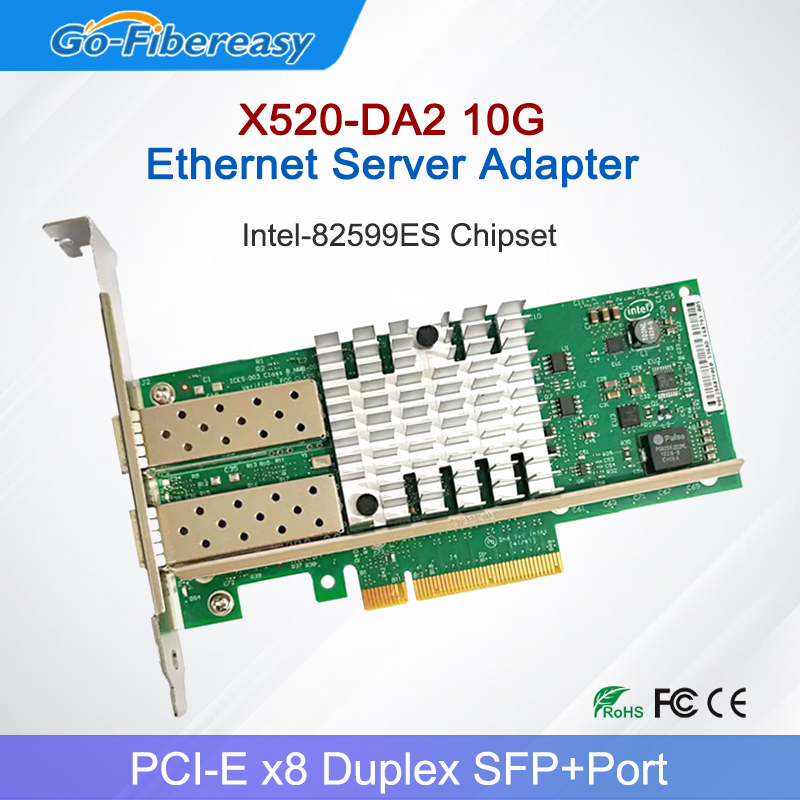 10Gb Sfp+ Pcie Network Card Dual Port - Сетевая карта X520-DA2 10Gb SFP+ PCI-E