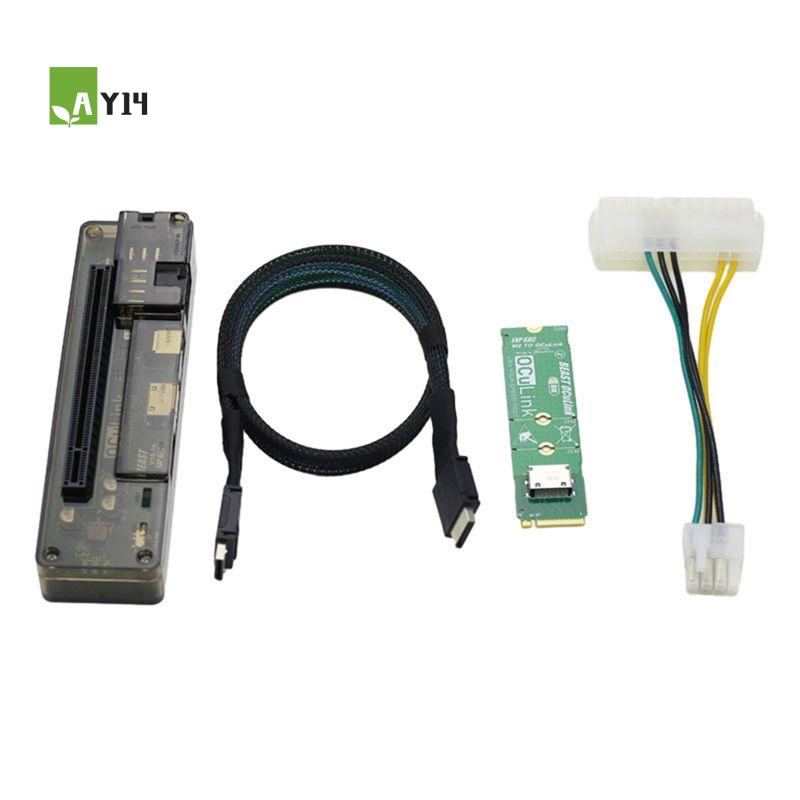 External Gpu Dock Pcie 4.0 Oculink - Адаптер AY14 -M.2 MKEY для OCULINK,