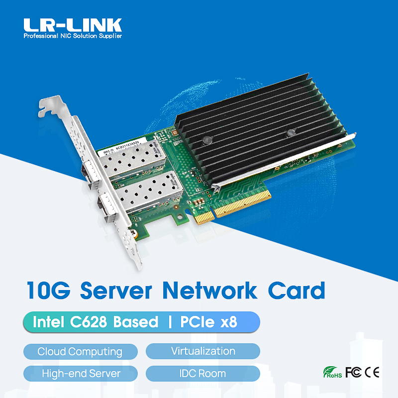 10Gb Sfp+ Pcie Network Card Dual Port - LR-LINK 1010PF-2SFP+ PCIe x8 Двухпортовая сетевая