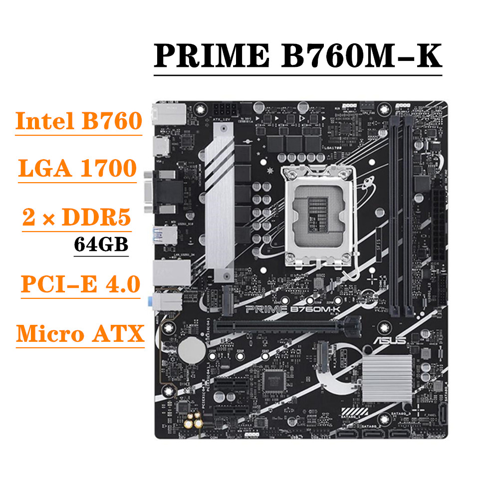 Lga 1700 Ddr5 Itx Motherboard - Материнская плата ASUS PRIME B760M-K с