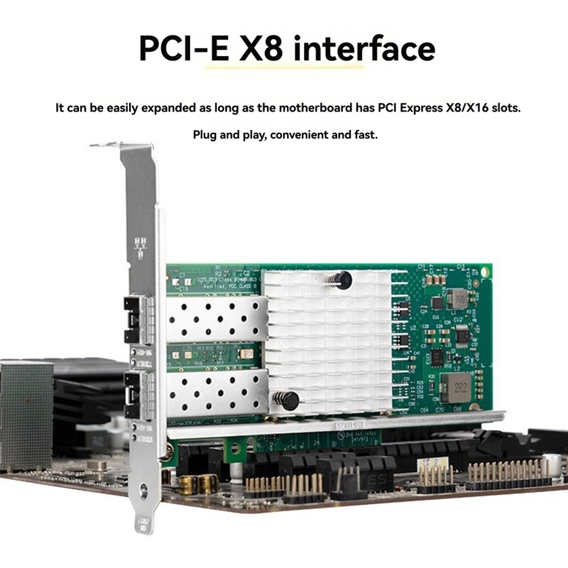 10Gb Sfp+ Pcie Network Card Dual Port - X520-DA1 Двухпортовая сетевая карта SFP+ 10