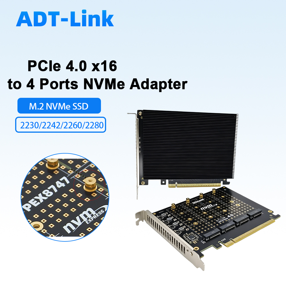 Адаптер-карта PCIe 4.0 X16 на  – обзор и цена Quad M.2 Nvme Pcie Bifurcation Card