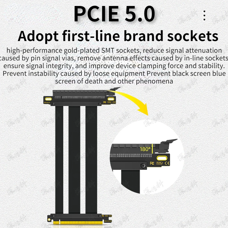 Кабель-удлинитель PCIe 5.0 x16 – обзор и цена Pcie 4.0 X16 Riser Cable 90 Degree