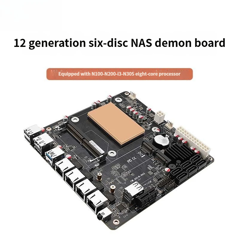 Материнская плата NAS с низким – обзор и цена Nas Motherboard N100 6 Sata