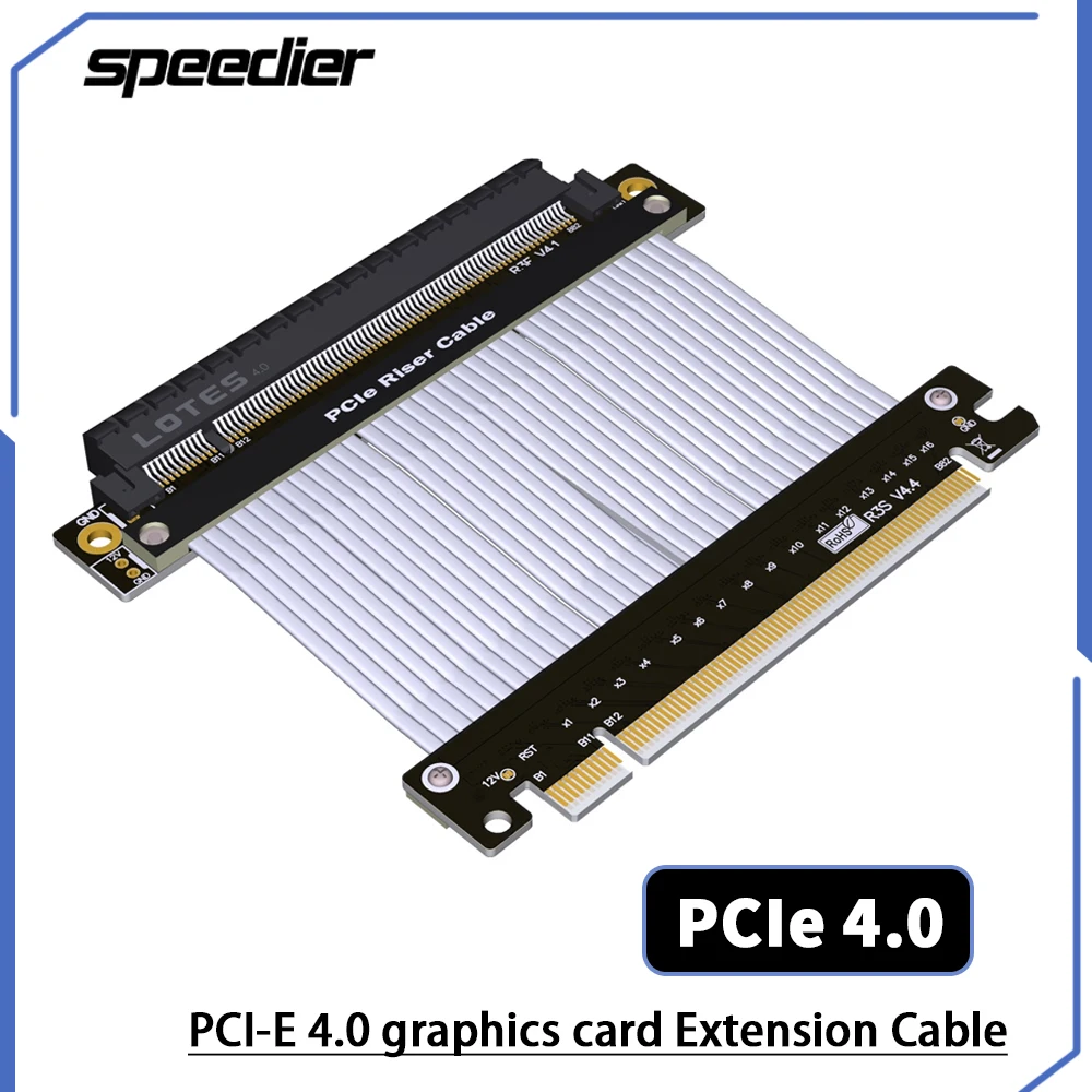 Кабель-удлинитель PCIE 4.0 X16 – обзор и цена Pcie 4.0 X16 Riser Cable 90 Degree