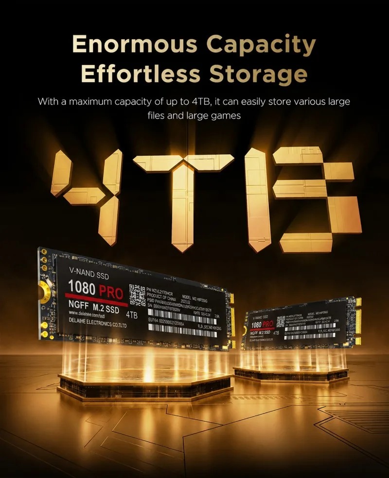 100% Оригинальный SSD-накопите – обзор и цена M.2 Nvme 4Tb Pcie 4.0 Ssd