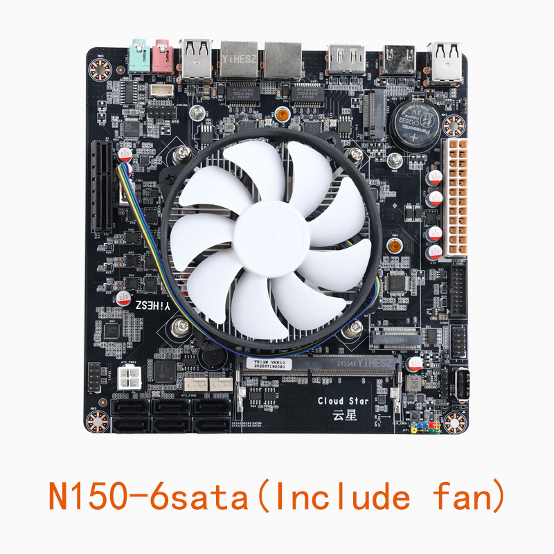 Материнская плата N100/N150 NA – обзор и цена Nas Motherboard N100 6 Sata
