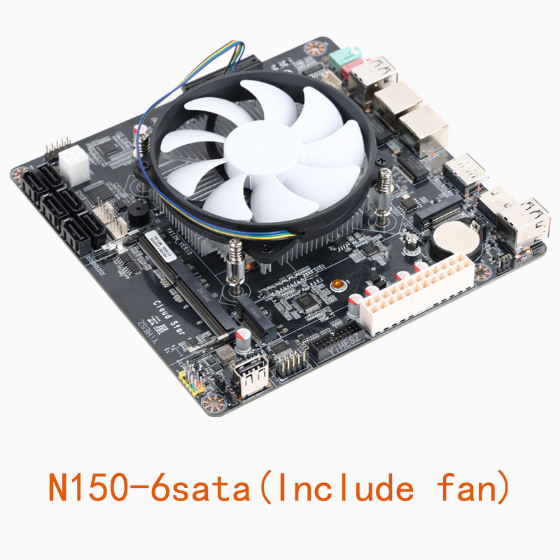 Материнская плата N100/N150 NA – обзор и цена Nas Motherboard N100 6 Sata