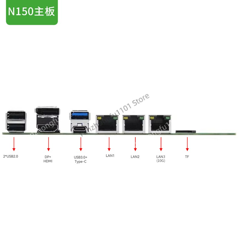 Материнская плата N150 NAS Hos – обзор и цена Nas Motherboard N100 6 Sata