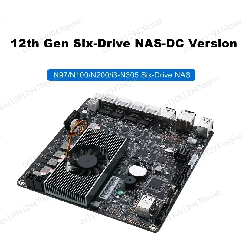 Материнская плата N100 Mini IT – обзор и цена Nas Motherboard N100 6 Sata