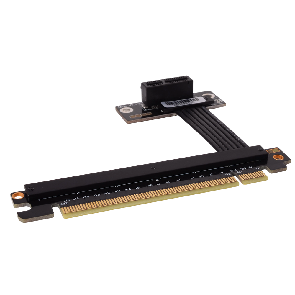 Удлинительный кабель PCIe 4.0  – обзор и цена Pcie 4.0 X16 Riser Cable 90 Degree
