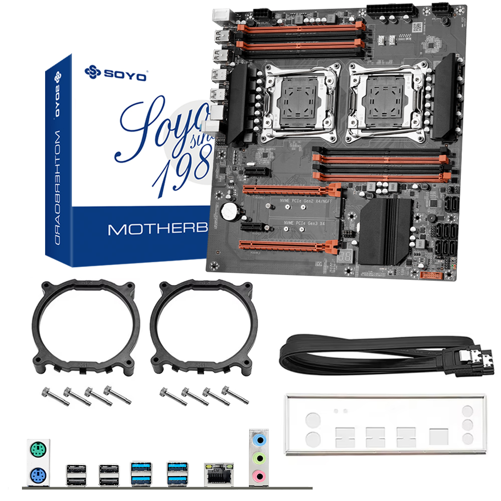 Игровая материнская плата SOYO – обзор и цена X99 Dual Cpu Motherboard Combo