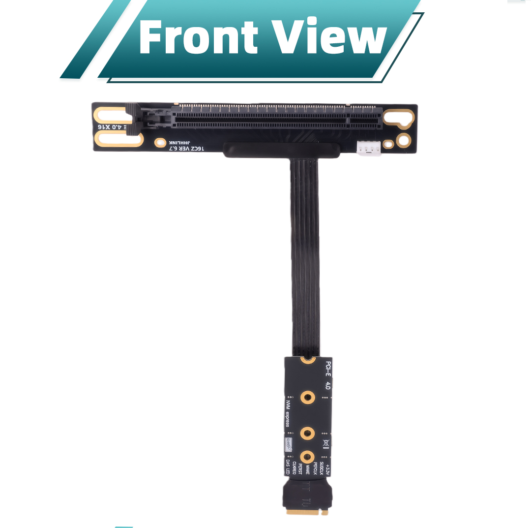 Кабель-адаптер M.2 NVME To PCI – обзор и цена Pcie 4.0 X16 Riser Cable 90 Degree