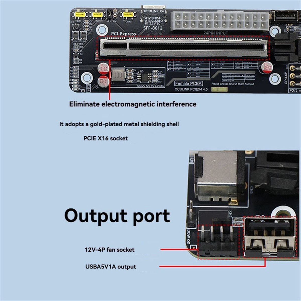 Новая плата-адаптер Oculink SF – обзор и цена External Gpu Dock Pcie 4.0 Oculink