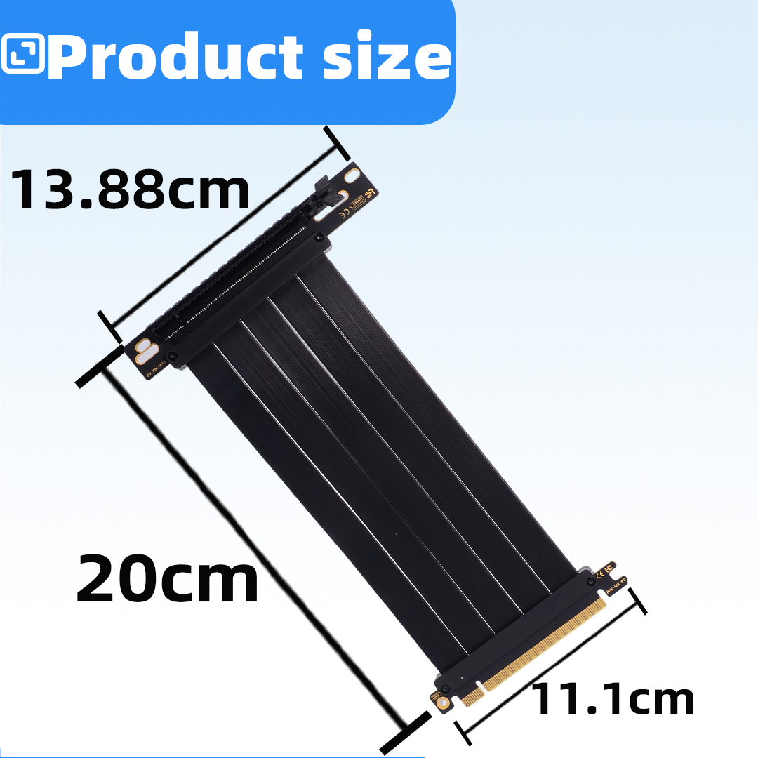 Кабель-удлинитель для видеокар – обзор и цена Pcie 4.0 X16 Riser Cable 90 Degree
