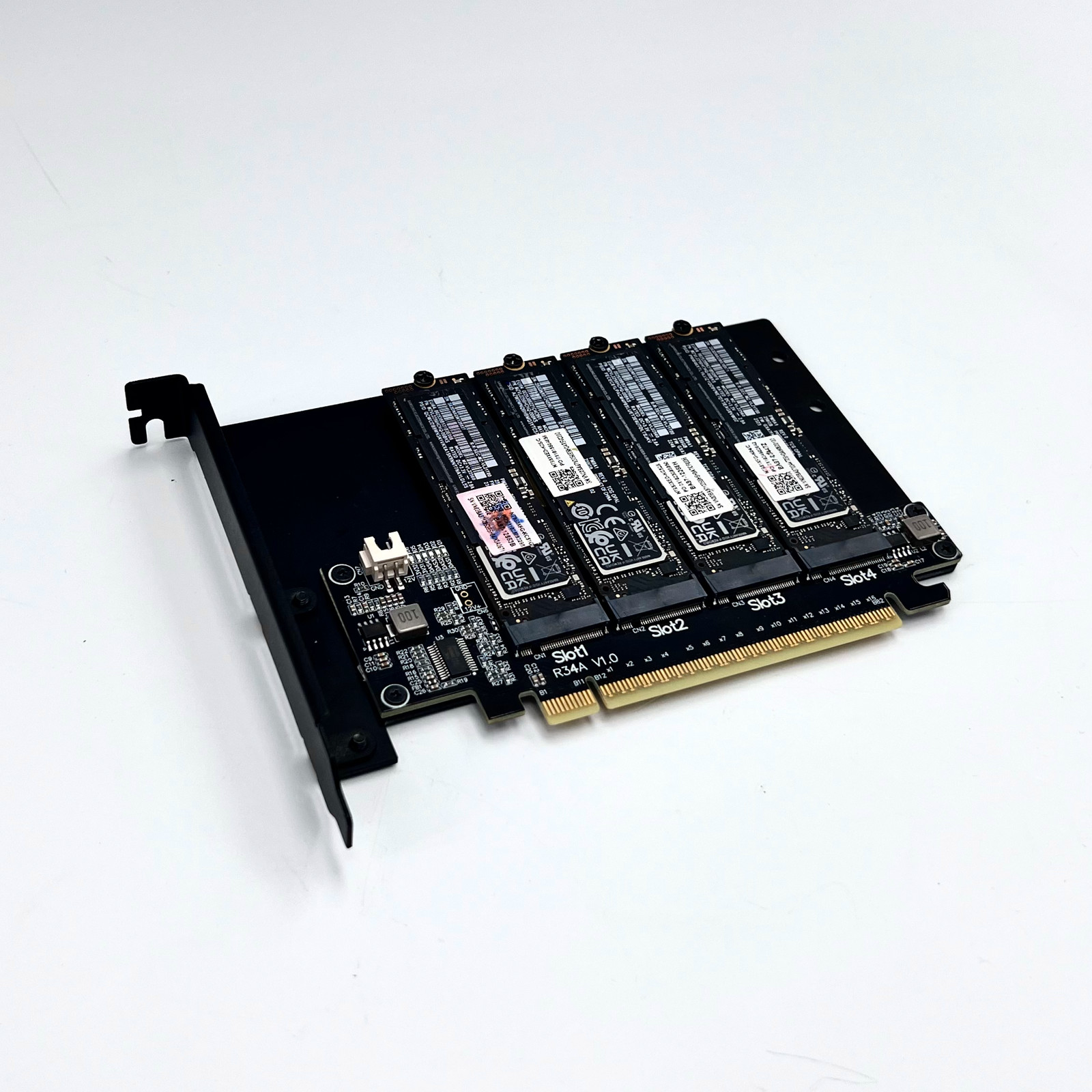 Карта расширения R34A PCIe 5.0 – обзор и цена Quad M.2 Nvme Pcie Bifurcation Card