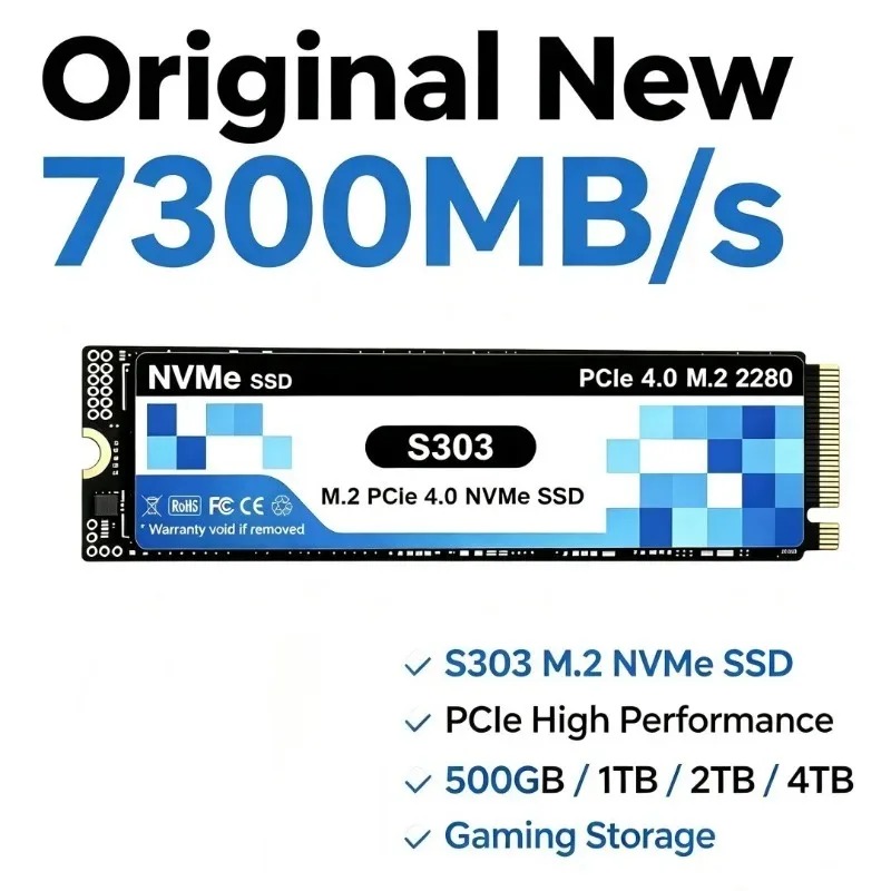 S303 PCIe 4.0 M.2 NVMe SSD 500 – обзор и цена M.2 Nvme 4Tb Pcie 4.0 Ssd