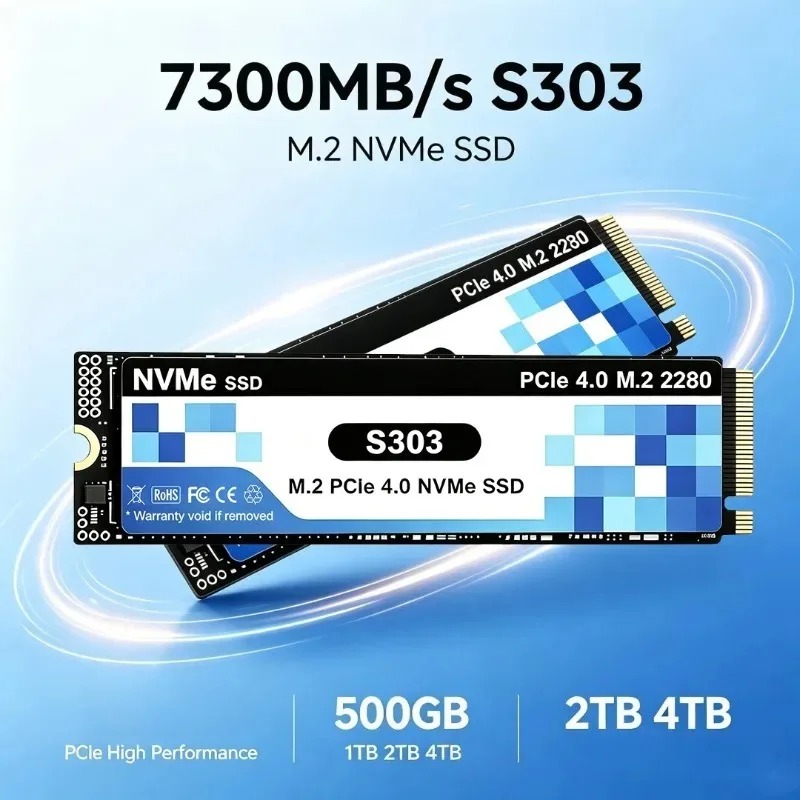 S303 PCIe 4.0 M.2 NVMe SSD 500 – обзор и цена M.2 Nvme 4Tb Pcie 4.0 Ssd
